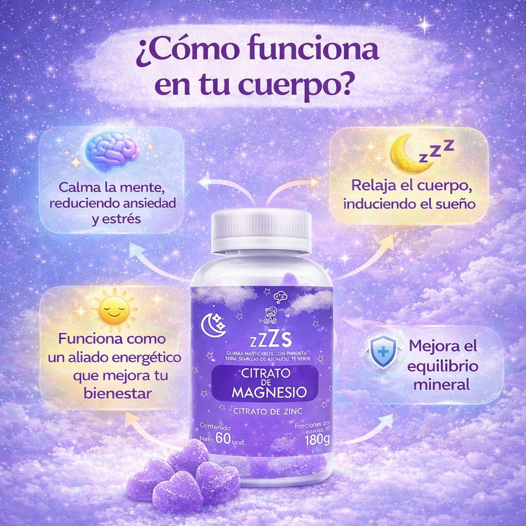Sleepy Gummy Magnesio Antiestrés y Sueño Reparador