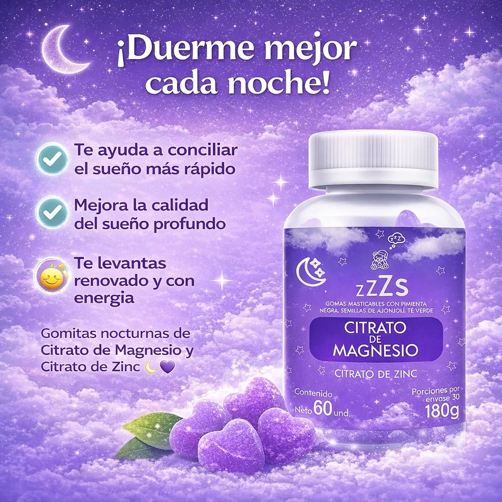 Sleepy Gummy Magnesio Antiestrés y Sueño Reparador