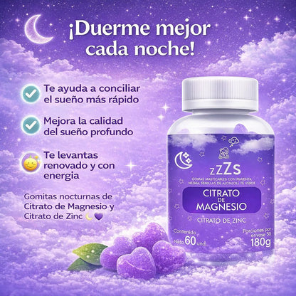 Sleepy Gummy Magnesio Antiestrés y Sueño Reparador