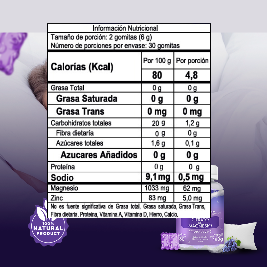 Sleepy Gummy Magnesio Antiestrés y Sueño Reparador
