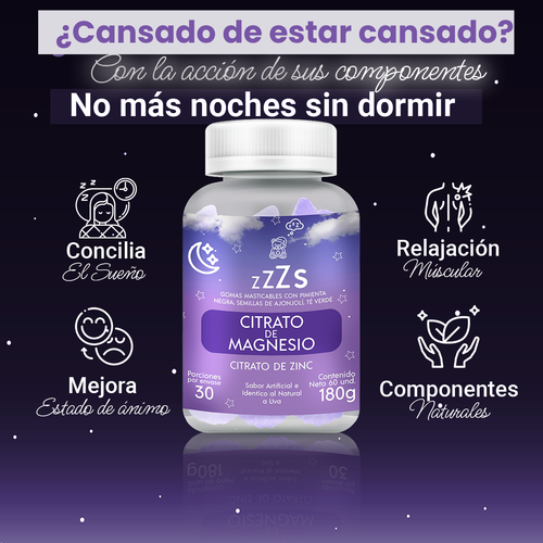 Sleepy Gummy Magnesio Antiestrés y Sueño Reparador